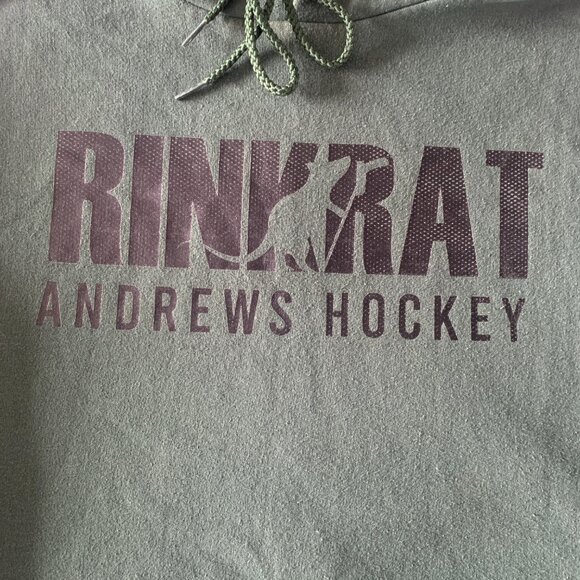 Champion Andrews Hockey Rink Rat Hoodie green size small - Picture 2 of 5